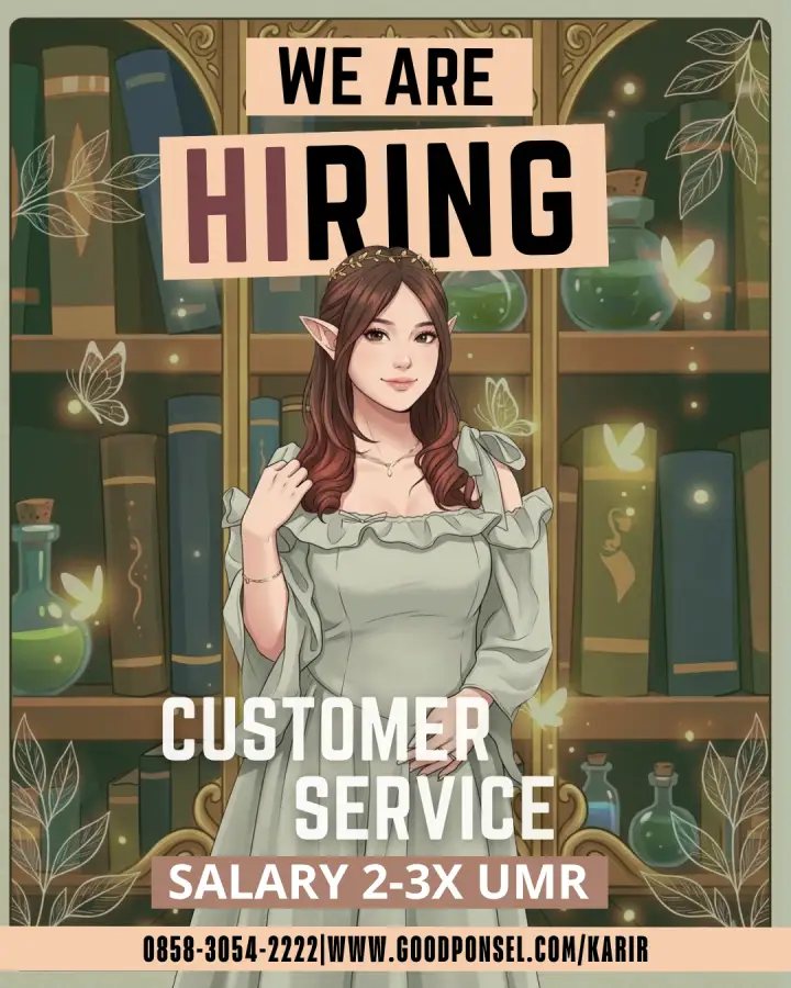 Lowongan Pekerjaan CUSTOMER SERVICE - Good Ponsel 0