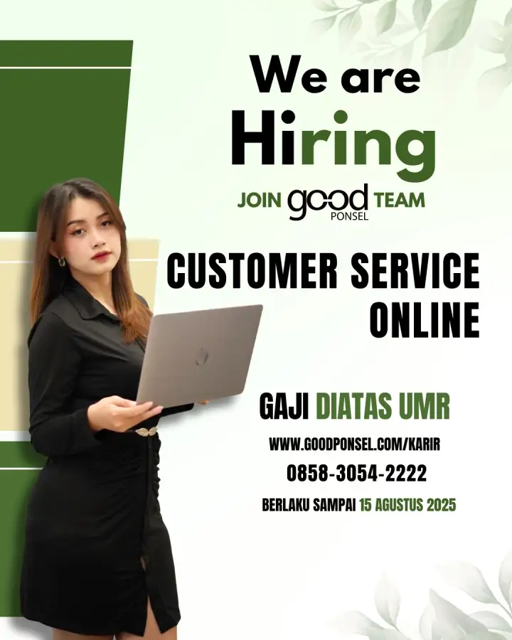 Lowongan Pekerjaan Customer Service Online - Good Ponsel 0