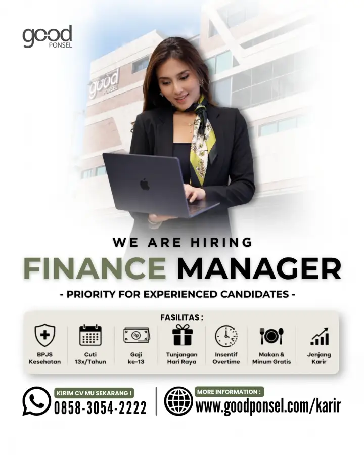 Lowongan Pekerjaan FINANCE MANAGER - Good Ponsel 0