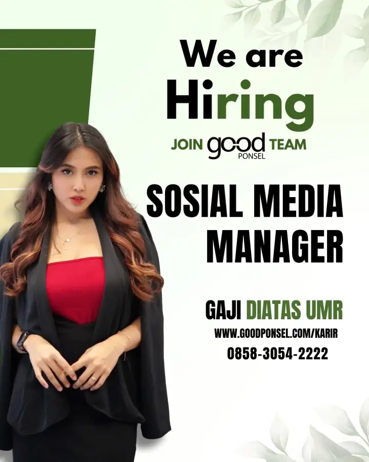 Lowongan Pekerjaan Social Media Manager - Good Ponsel 0
