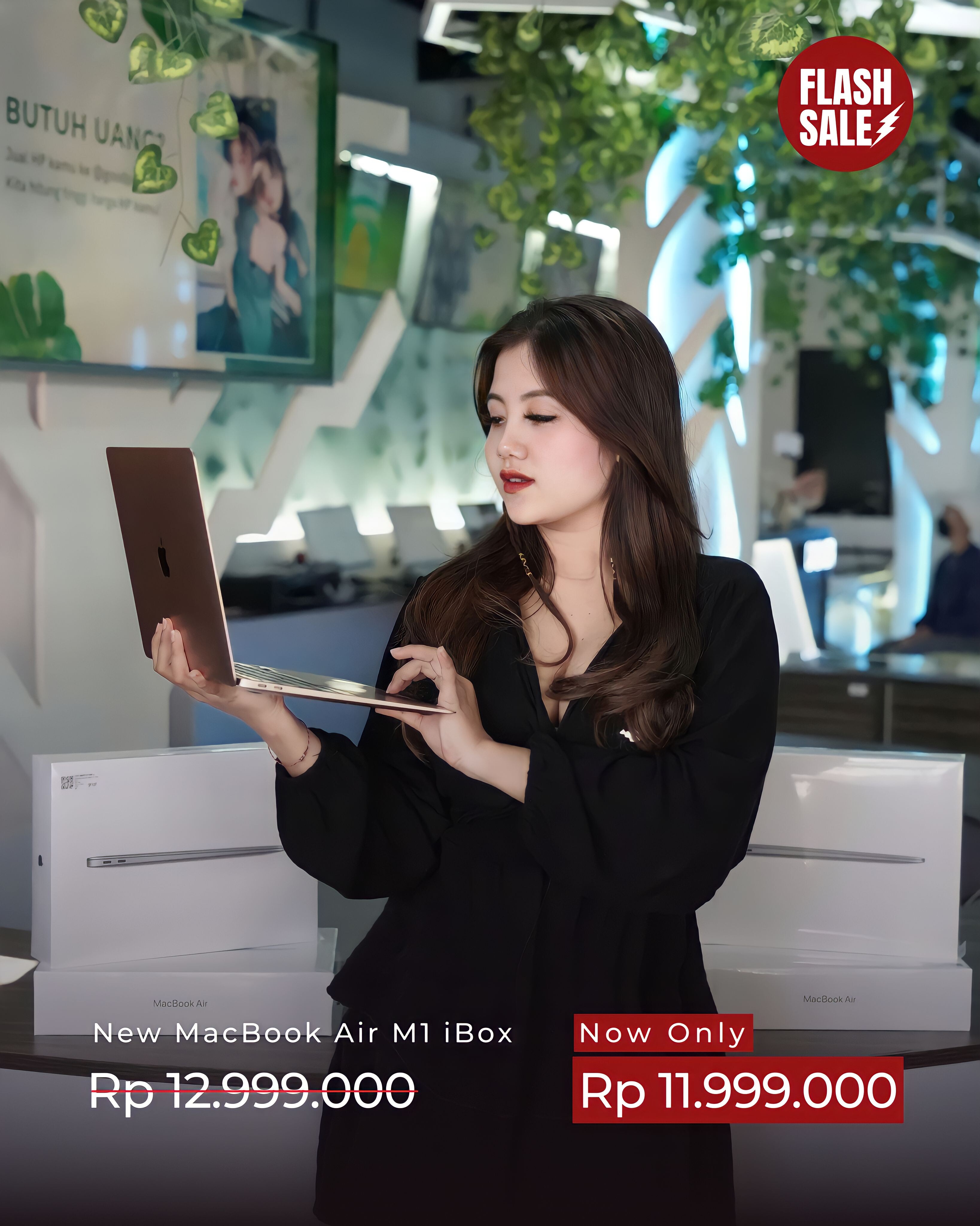 FLASH SALE NEW MACBOOK AIR M1 GARANSI RESMI IBOX